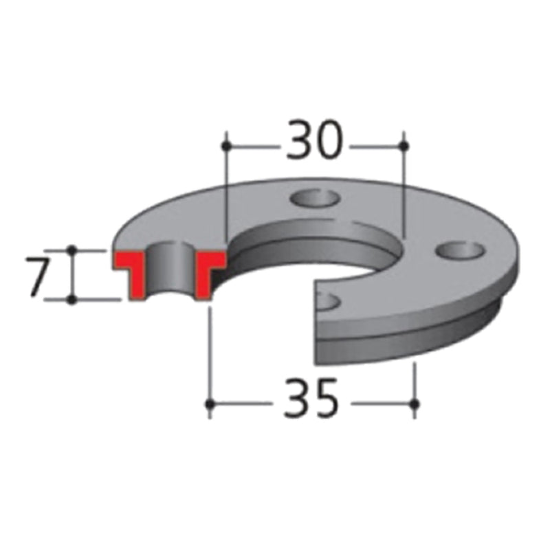 Adapter Anlaufring 30/35x7 Mm