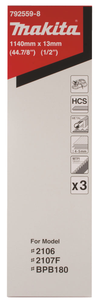 Bandsägeblatt 1140x13x0.5mm 3stk