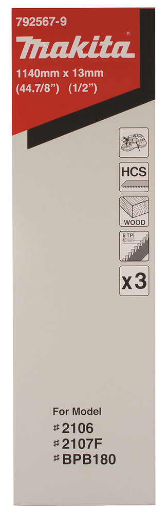 Bandsägeblatt 1140x13x0.5mm 3stk