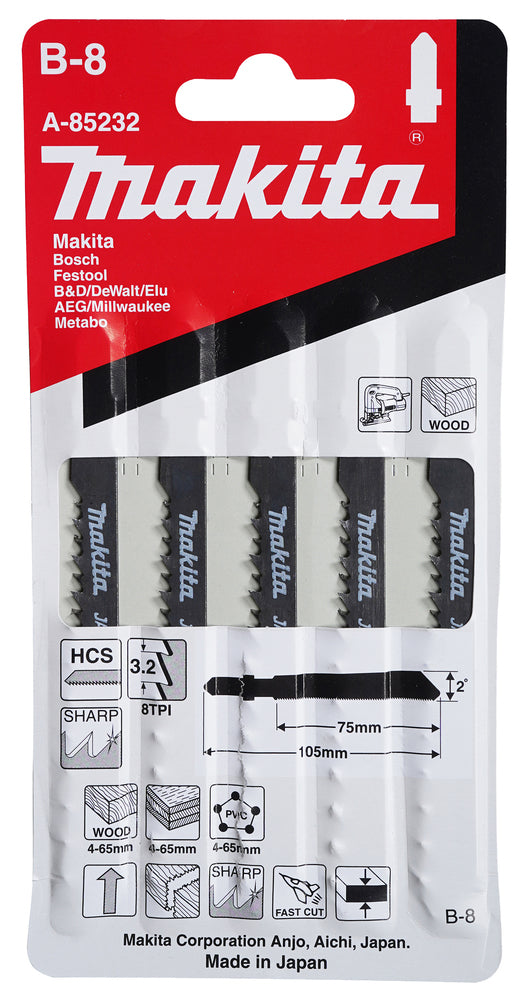 Stichsägeblatt Holz-PVC 5stk