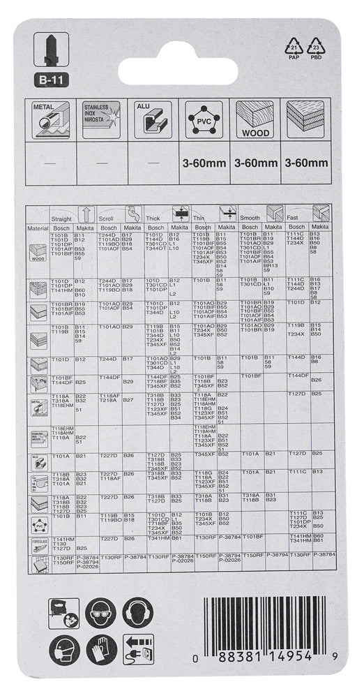 Stichsägeblatt Holz-PVC 5stk
