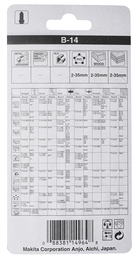 Stichsägeblatt Holz-PVC 5stk