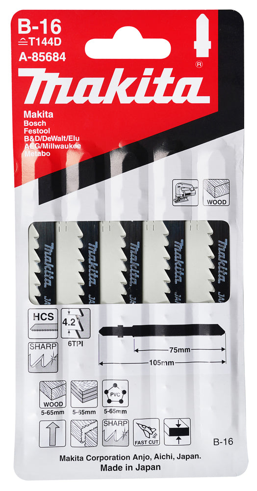 Stichsägeblatt Holz-PVC 5stk