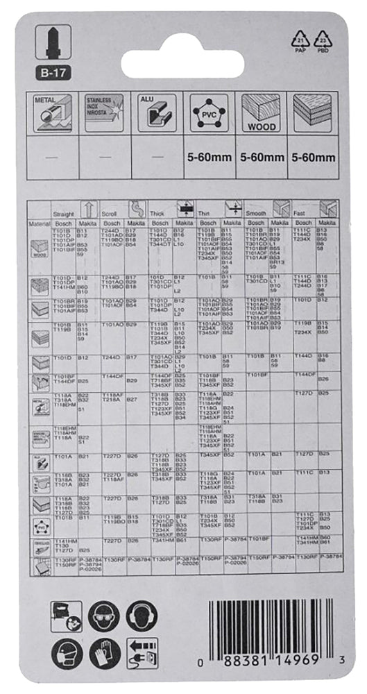 Stichsägeblatt Holz-PVC 5stk