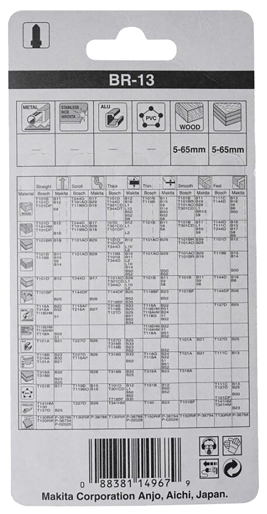 Stichsägeblatt Br13 Sperrholz 5stk