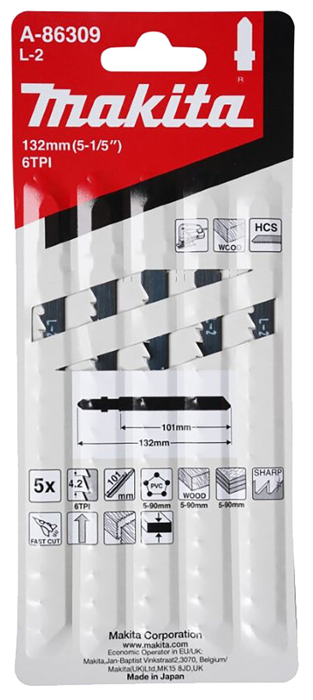 Stichsägeblatt Holz-PVC 5stk