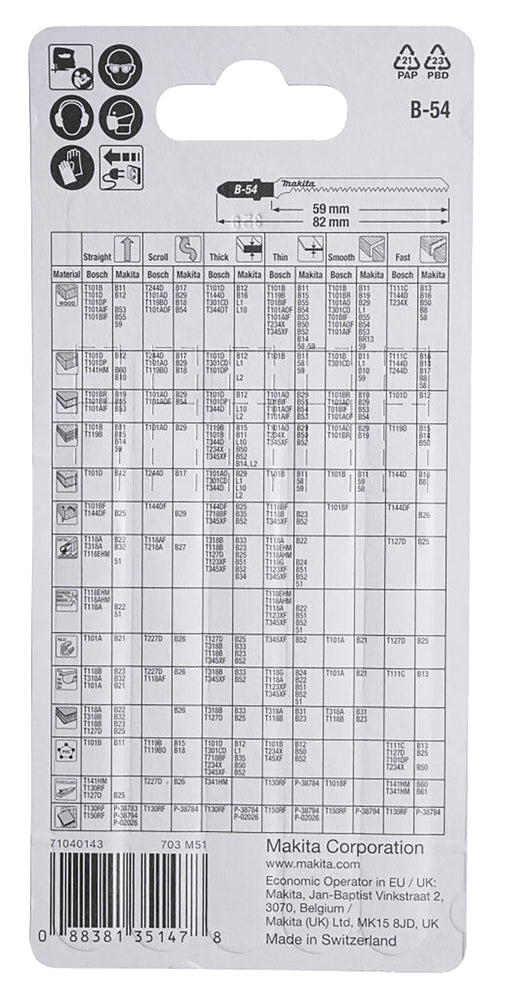 Stichsägeblatt Bim Sp. Laminat 5stk
