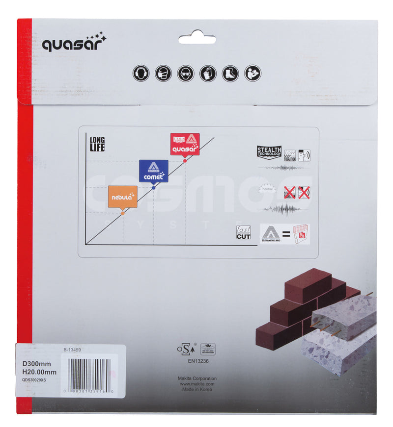 Diamantscheibe QUASAR 300/20 3ddg - 4112hs