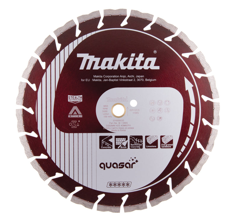 Diamantscheibe QUASAR 350/25.4/20 3ddg