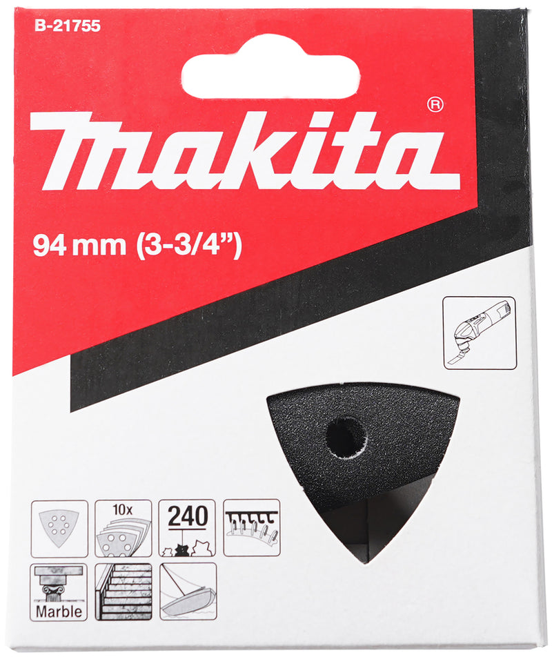 Schleifpapier Delta Schwarz 10stk