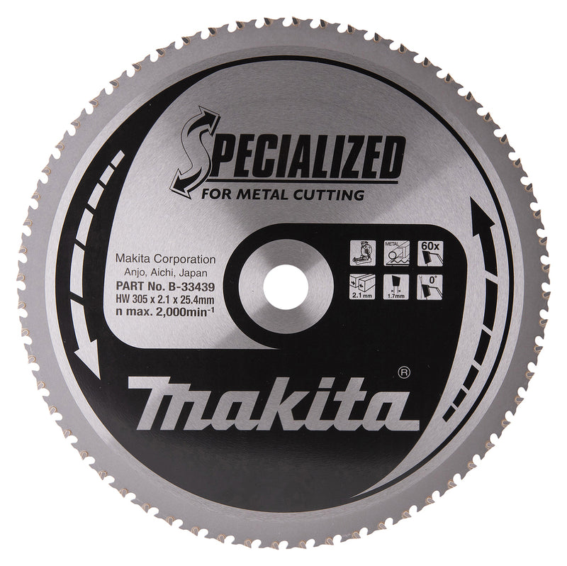 SPECIALIZED Sägeblatt 305/25,4 für Metall-Trennsägen
