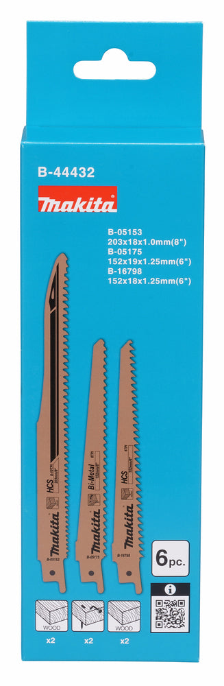 Säbelsägeblätter Set Holz 6stk