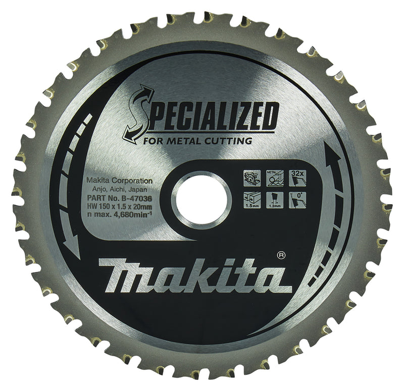 SPECIALIZED Sägeblatt 150/20 für Metall Akku-Trennsägen