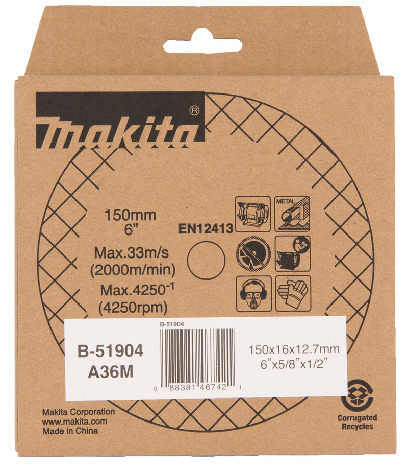 Schleifstein 150x16x12.7mm - Gb602
