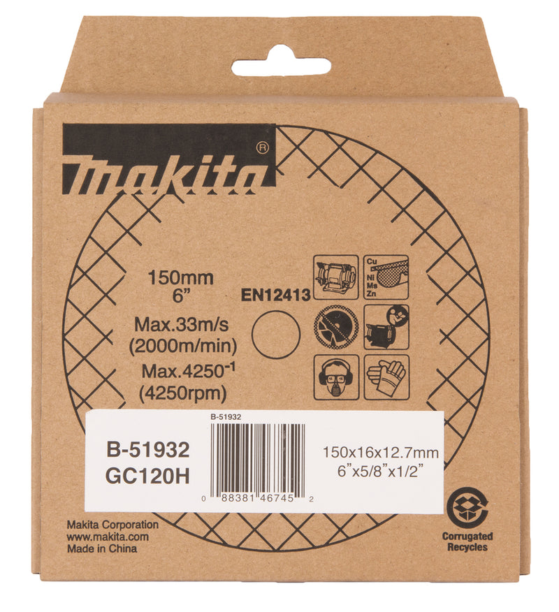 Schleifstein 150x16x12.7mm - Gb602