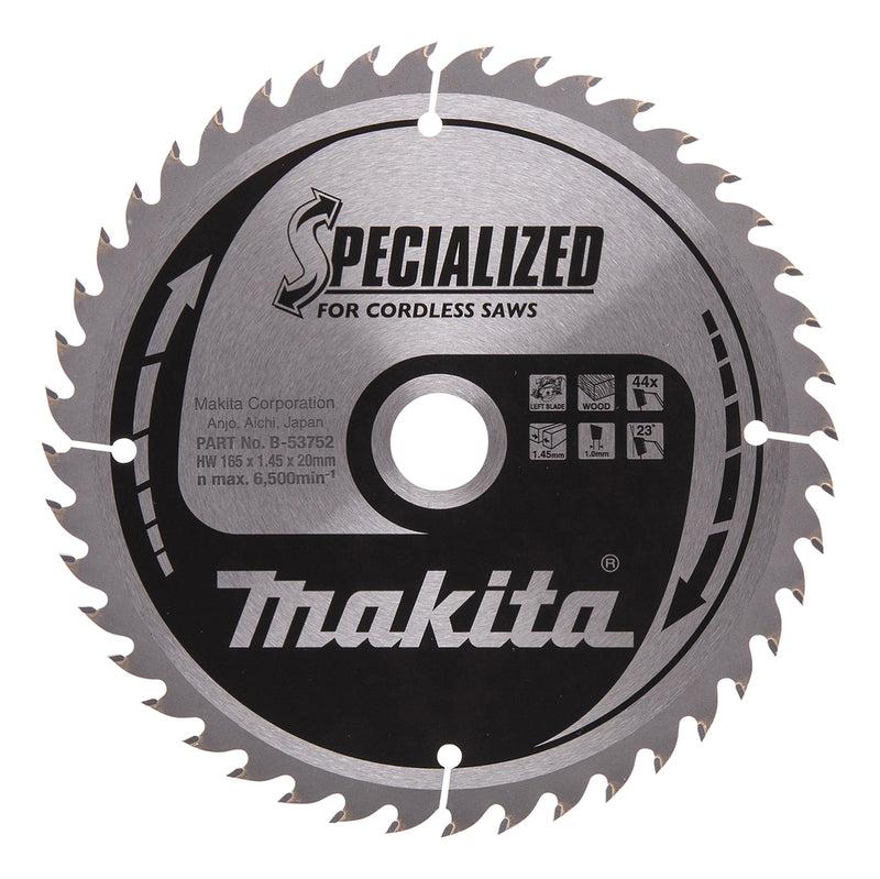 SPECIALIZED Sägeblatt für Akku-Handkreissäge 165/20