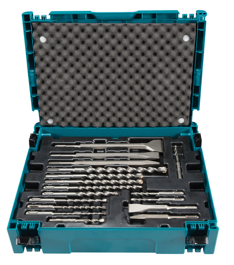 Set SDS-PLUS 12 Bohrer + 5 Meissel (Makpac) 17stk