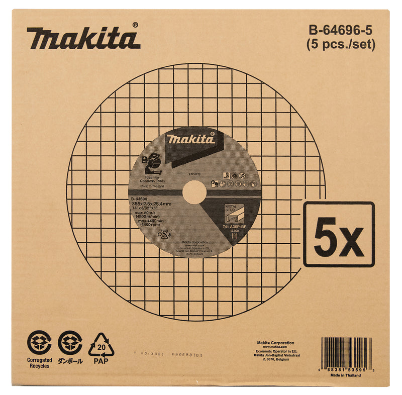 Trennscheibe Stahl L Life 355/25.4 3.0mm - 5stk