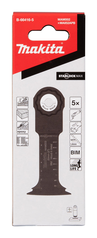 STARLOCK Max Tauchsägeblatt 52x70mm MAM002 - 5stk