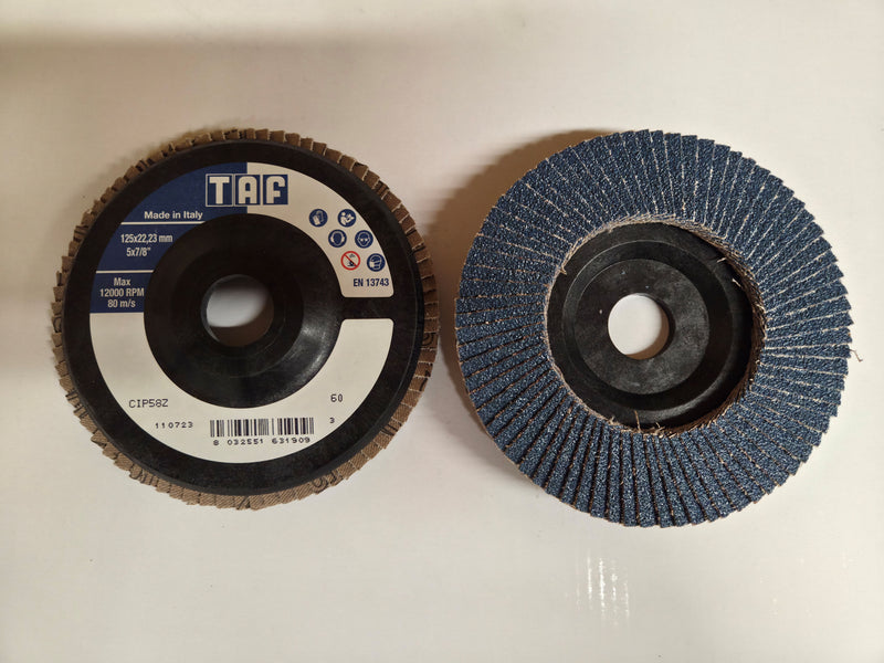 Zirkonium Fächerscheibe – flach 125
