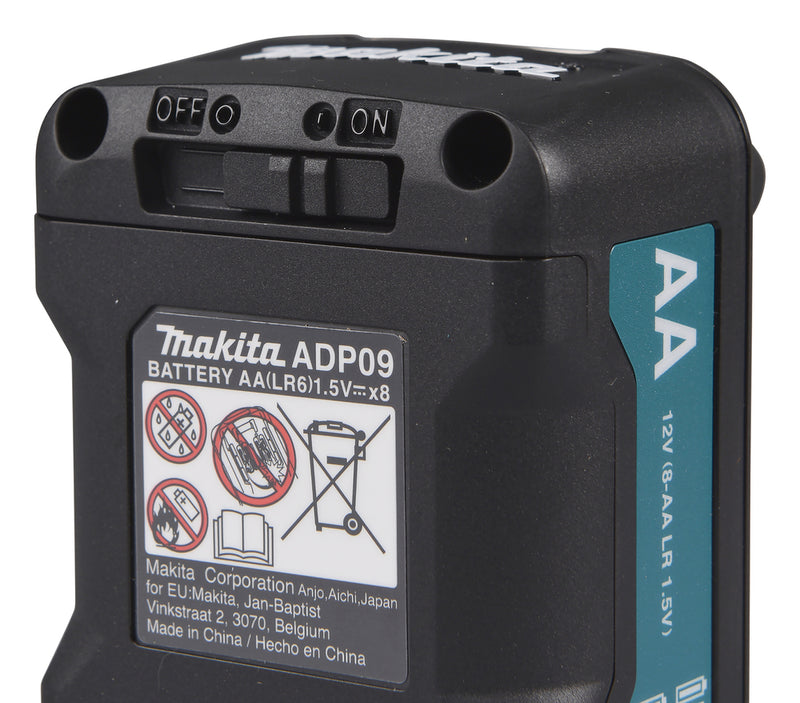 ADP09-Adapter zur Verwendung mit 8 x 1,5 V Aaa-Batterien