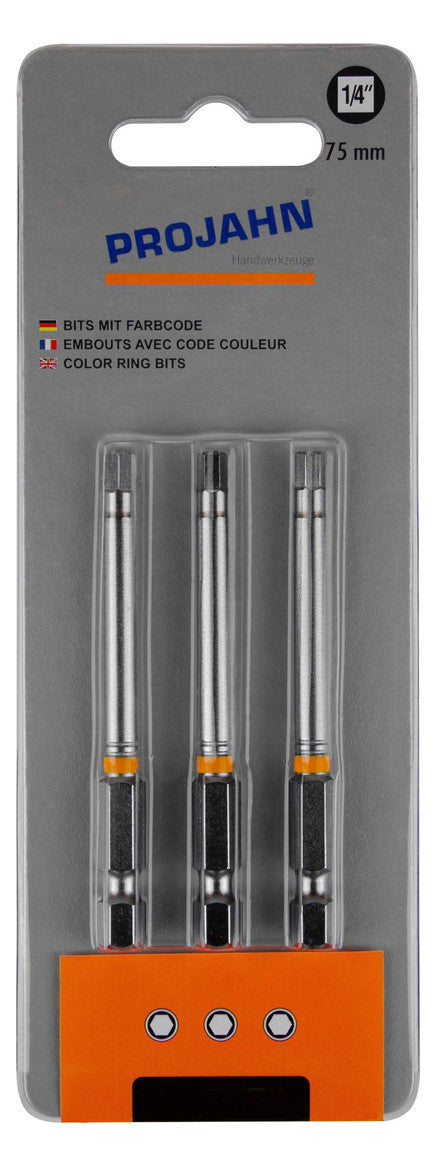COLOR Bit für Innen-6kant Schrauben Inbus 1/4"