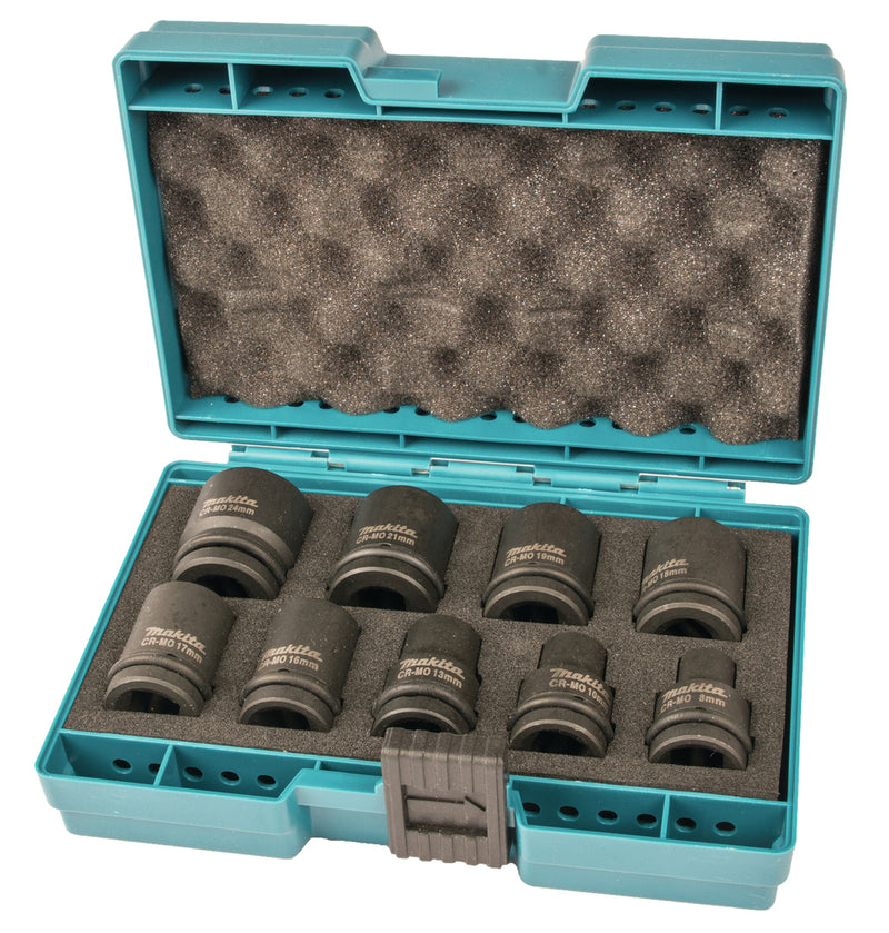 Set 9 Schlagnüsse 38mm 1/2 in Koffer
