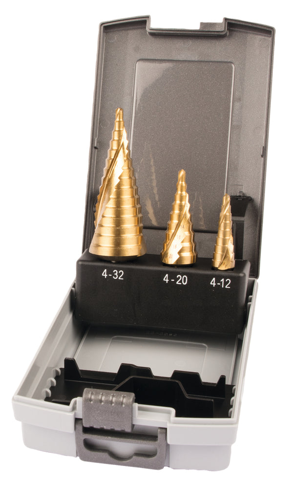 Stufenbohrer Tin Set 3stk 4-12/20/32mm