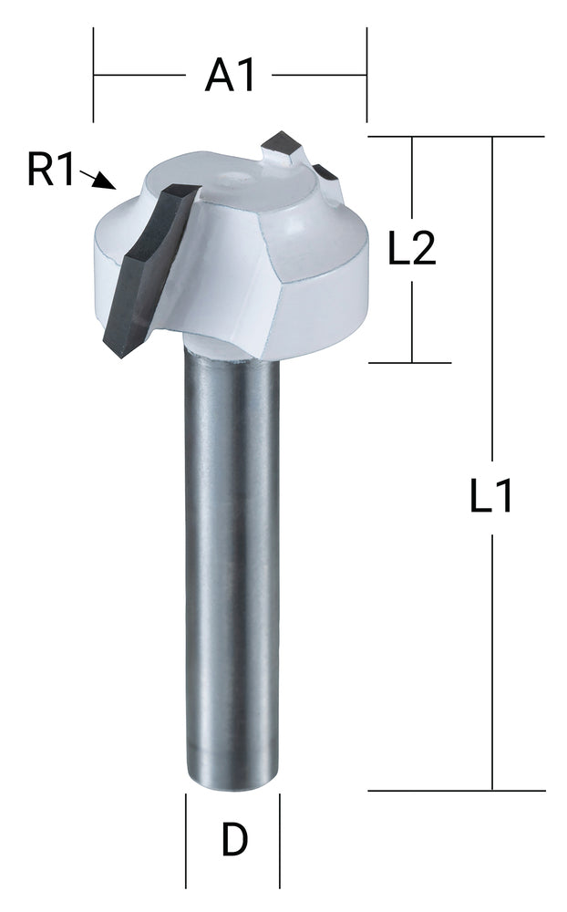 Profilfräser Q6 D25.4 L13.5-42.5