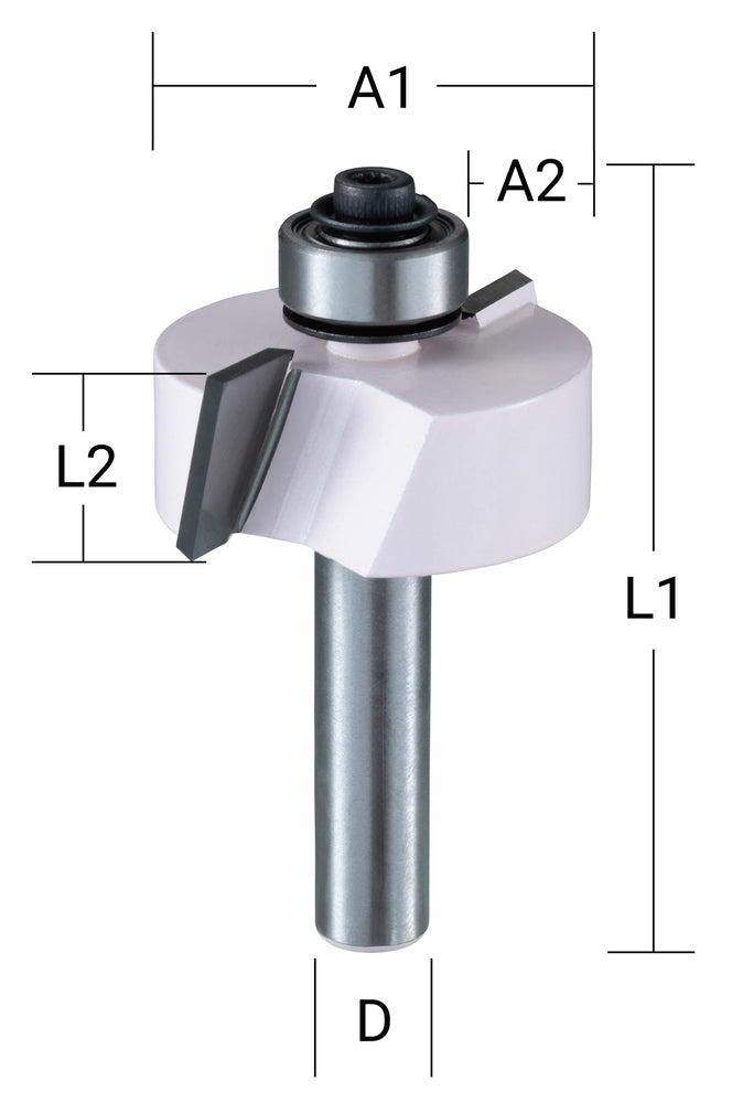Falzfräser+A Q8 D31,8 L12.2-54.6