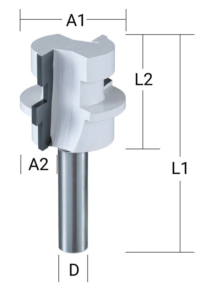 Revers. Kleber Fräser Q8 D30.1 L25.4-57.2 P6.35