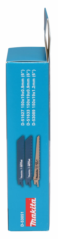 Säbelsägeblatt Set Holz/Metall 6stk
