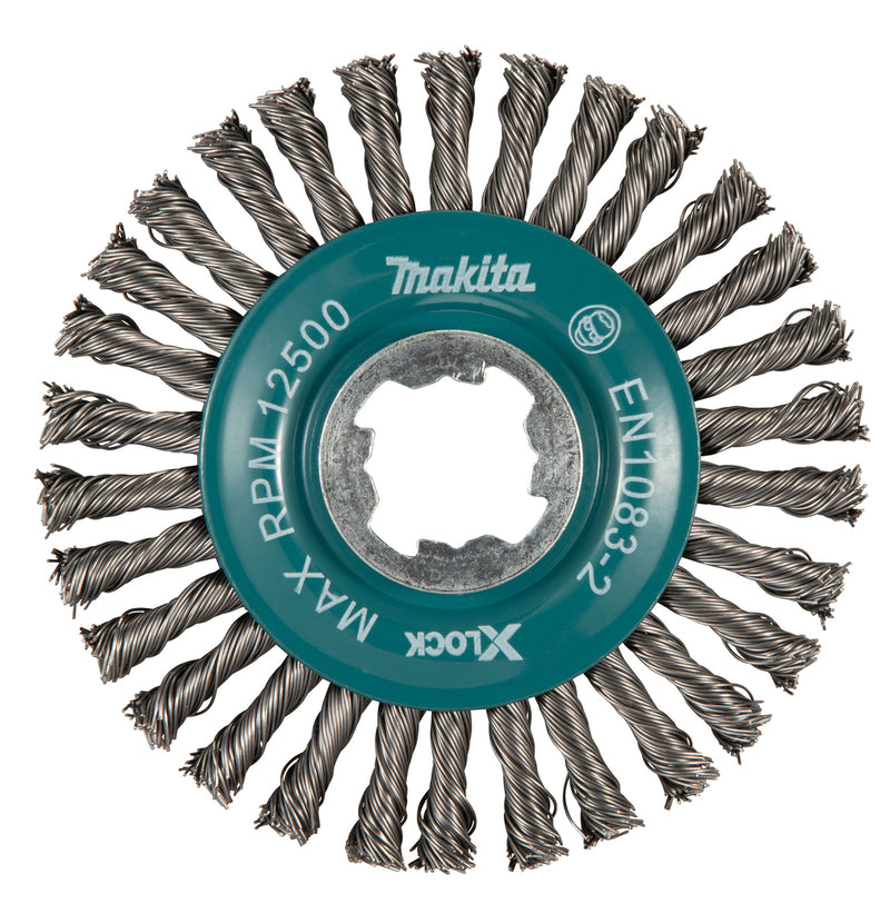 Stahldrahttopfbürste 115mm Fein Gez. 0.5mm X-LOCK