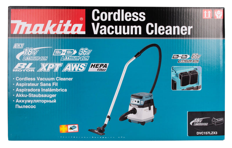 Akku-Staubsauger LXT® – 2x18V • 11 kPa • 15 L • Klasse L