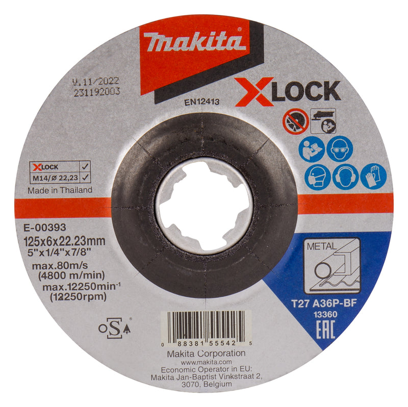 Schruppscheibe X-LOCK 125/22.23 6.0mm