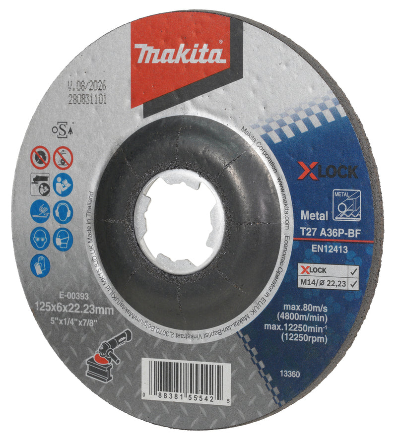 Schruppscheibe X-LOCK 125/22.23 6.0mm