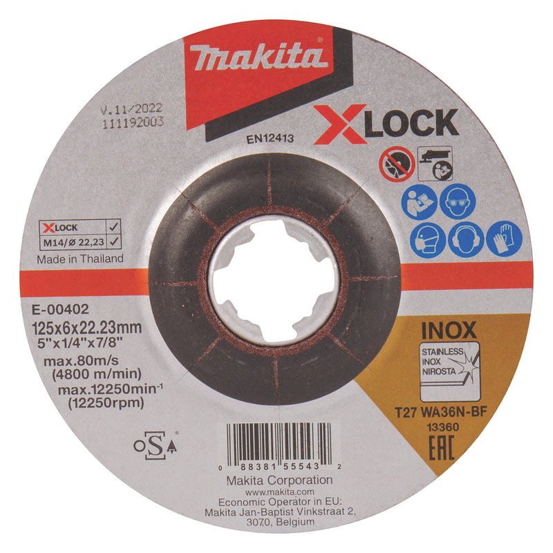 Schruppscheibe X-LOCK 125/22.23 6.0mm