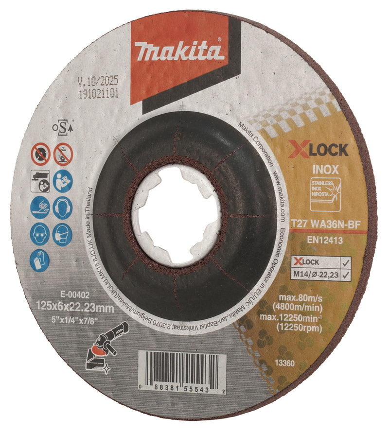 Schruppscheibe X-LOCK 125/22.23 6.0mm