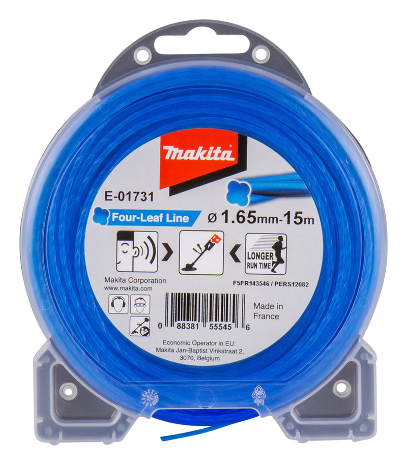 Mähfaden Leise 1.60mm 15m blau Blister