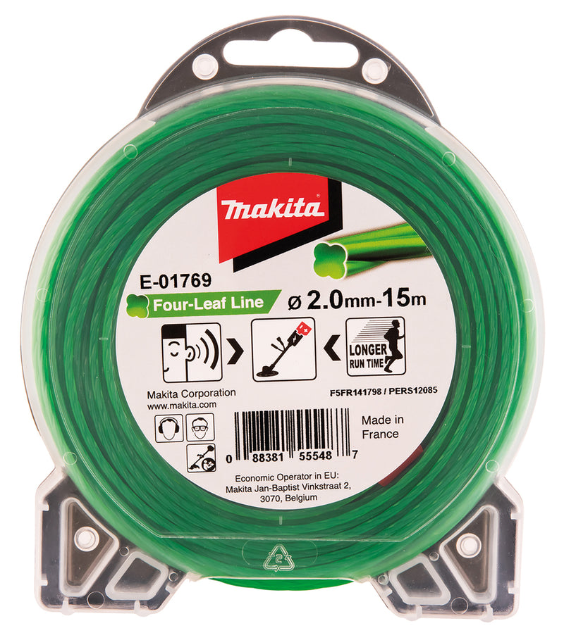 Mähfaden Leise 1.60mm 15m blau Blister