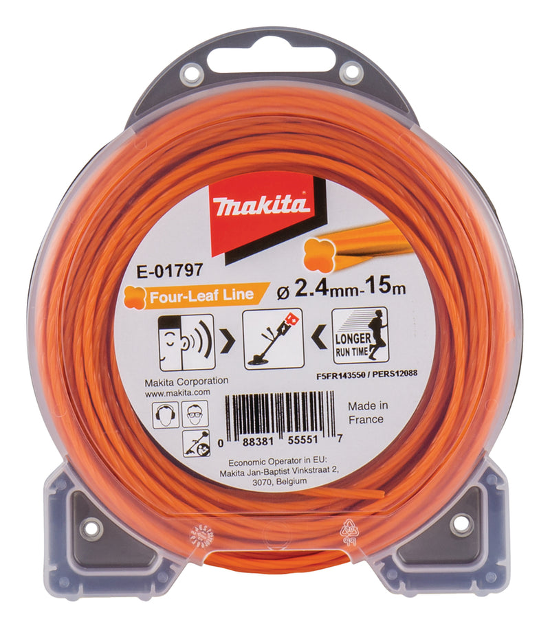 Mähfaden Leise 1.60mm 15m blau Blister