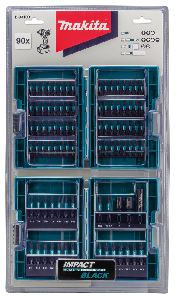 Box Bits Bits Impact Black (90pcs)