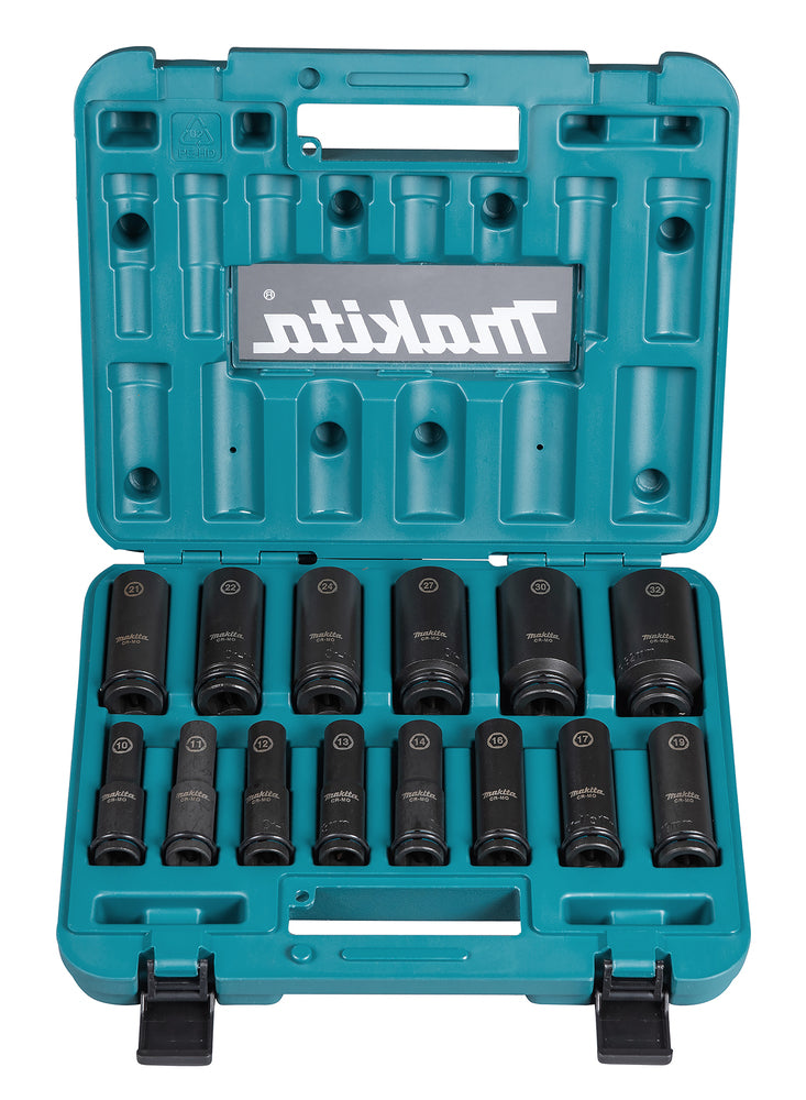 Steckschlüssel-Set lang Impact Black 12 ", 14 Stk