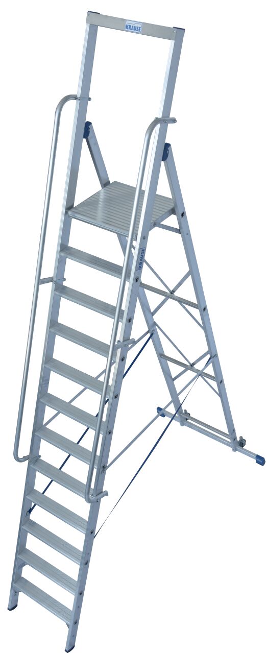 Stufen-/ StehLeiter mit grosser Standplattform (Sicherheitsbügel)