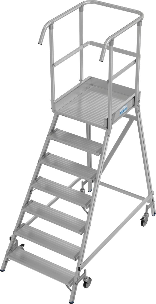 PodestLeiter fahrbar, einseitig begehbar