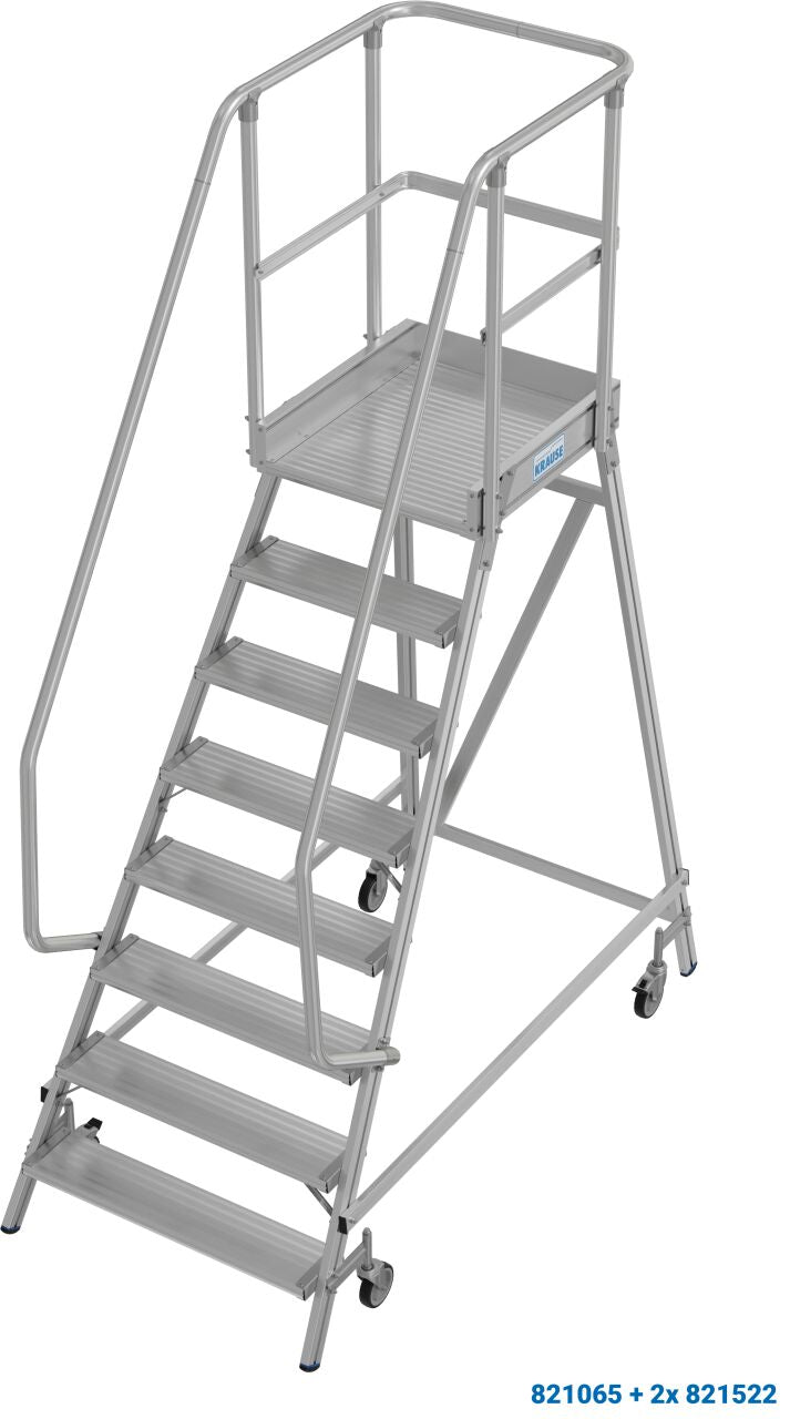PodestLeiter fahrbar, einseitig begehbar