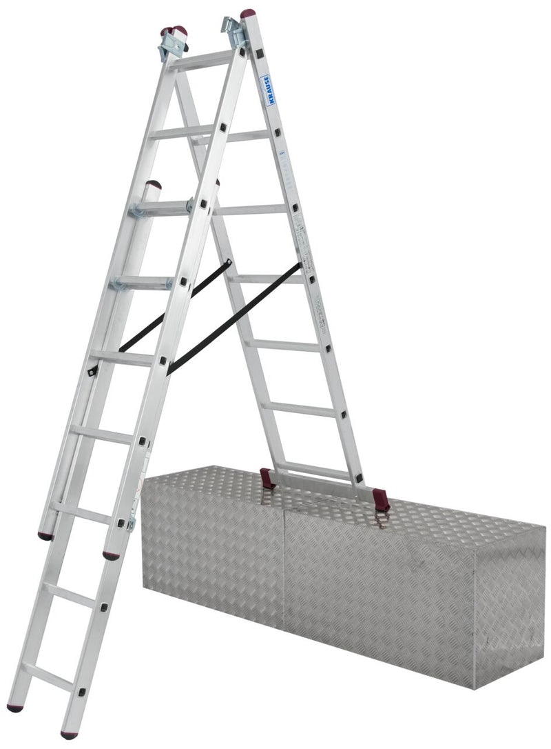 Vielzweckleiter, dreiteilig (Treppengängig)