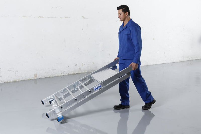 Stufen-/ Stehleiter mit Transportrollen "ProfiTritt"