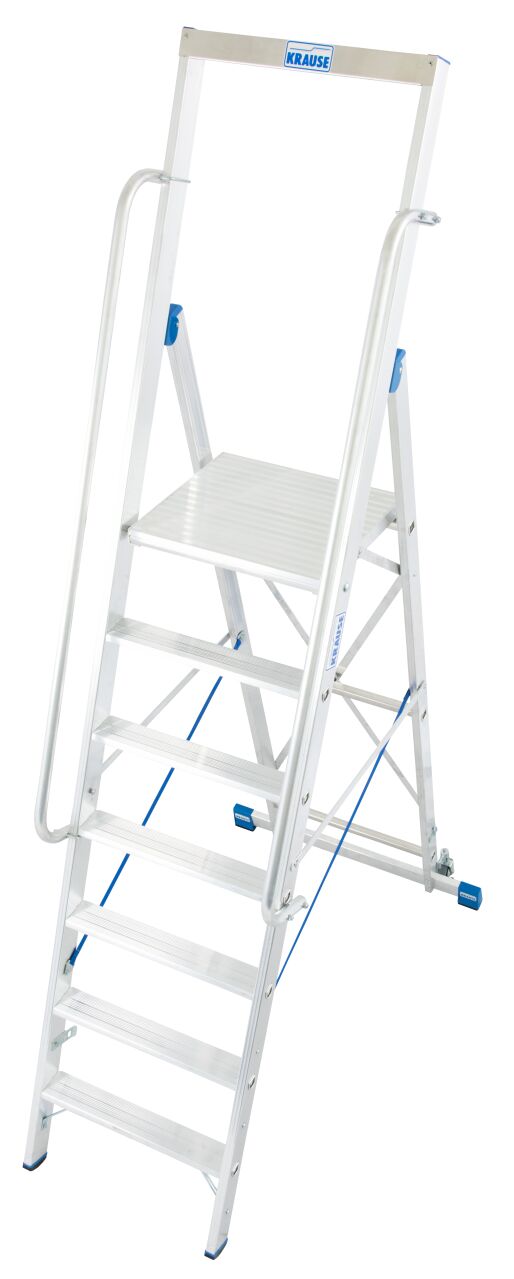 Stufen-/ StehLeiter mit grosser Standplattform (Sicherheitsbügel)