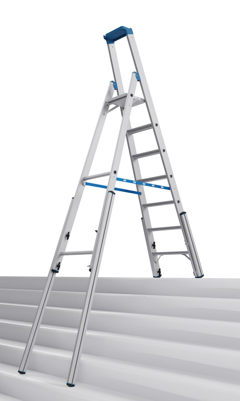 Teleskop Stufen-/ StehLeiter